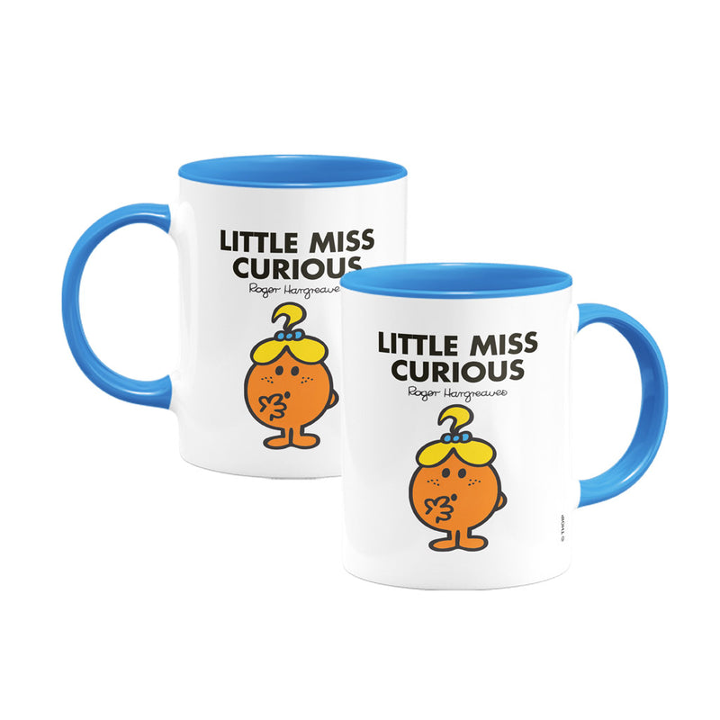 Little Miss Curious Large Porcelain Colour Handle Mug