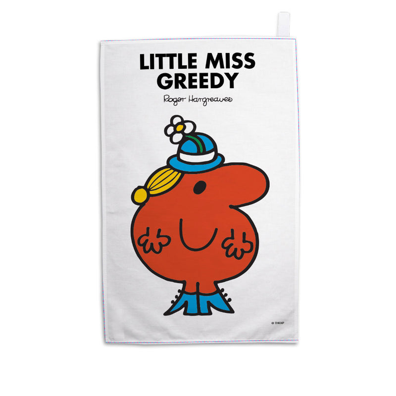Little Miss Greedy Tea Towel