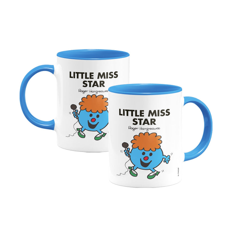 Little Miss Star Large Porcelain Colour Handle Mug