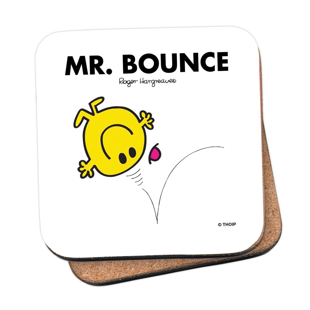 Personalised Mr Bounce Cork Coaster