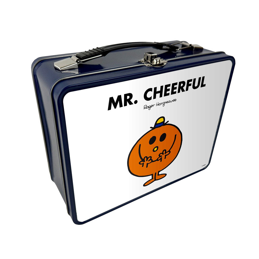 Personalised Mr Cheerful Metal Lunch Box