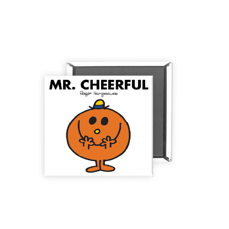 Mr. Cheerful Square Magnet