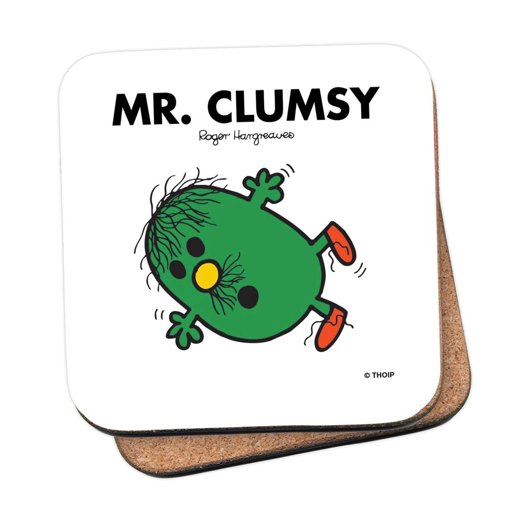 Personalised Mr Clumsy Cork Coaster