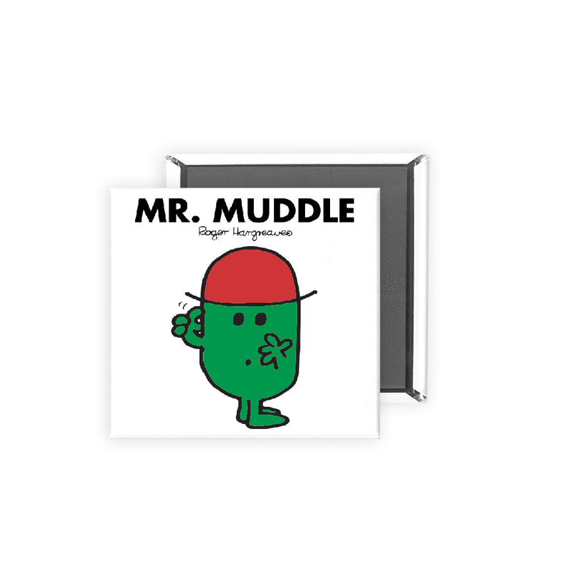 Mr. Muddle Square Magnet