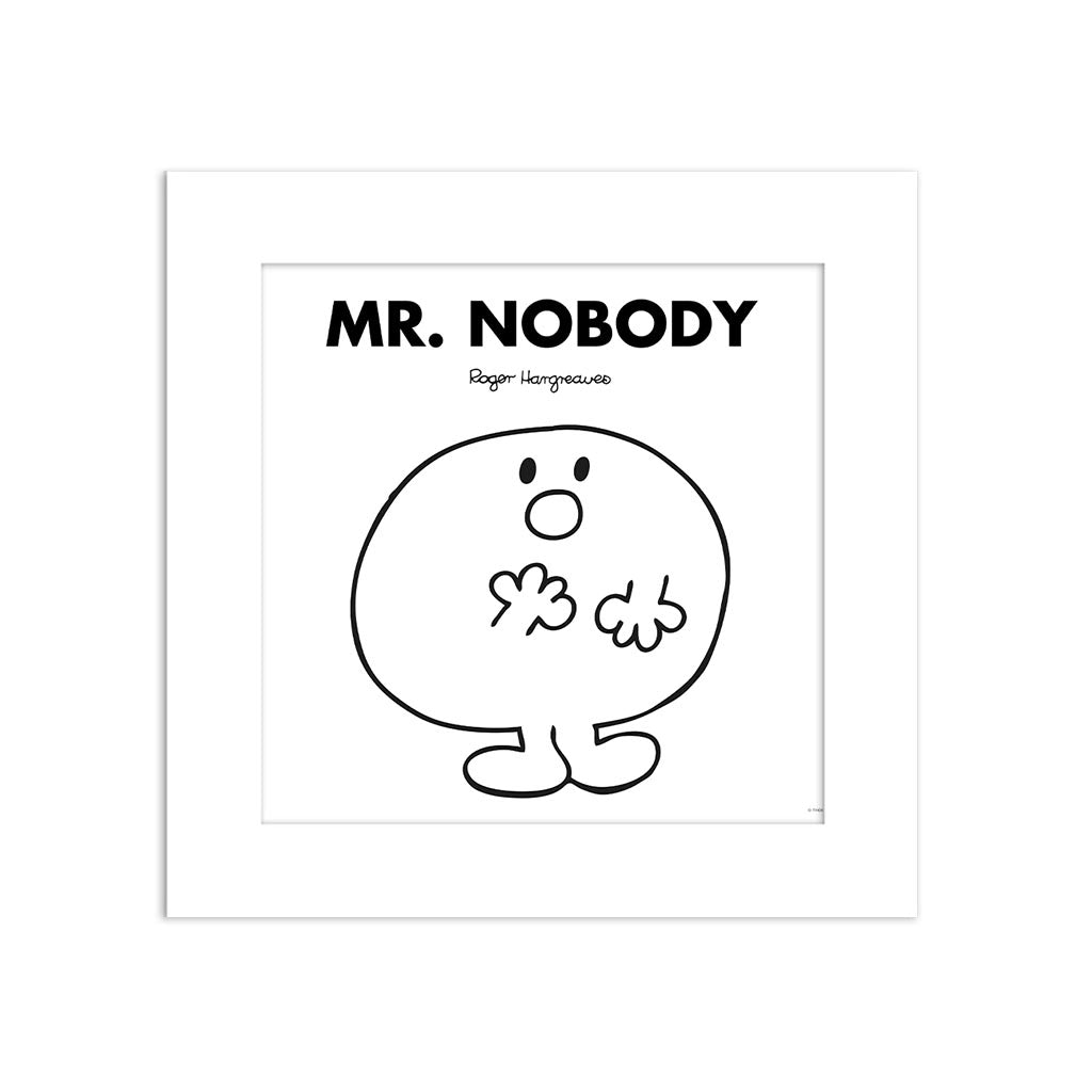 Personalised Mr Nobody White Art Print