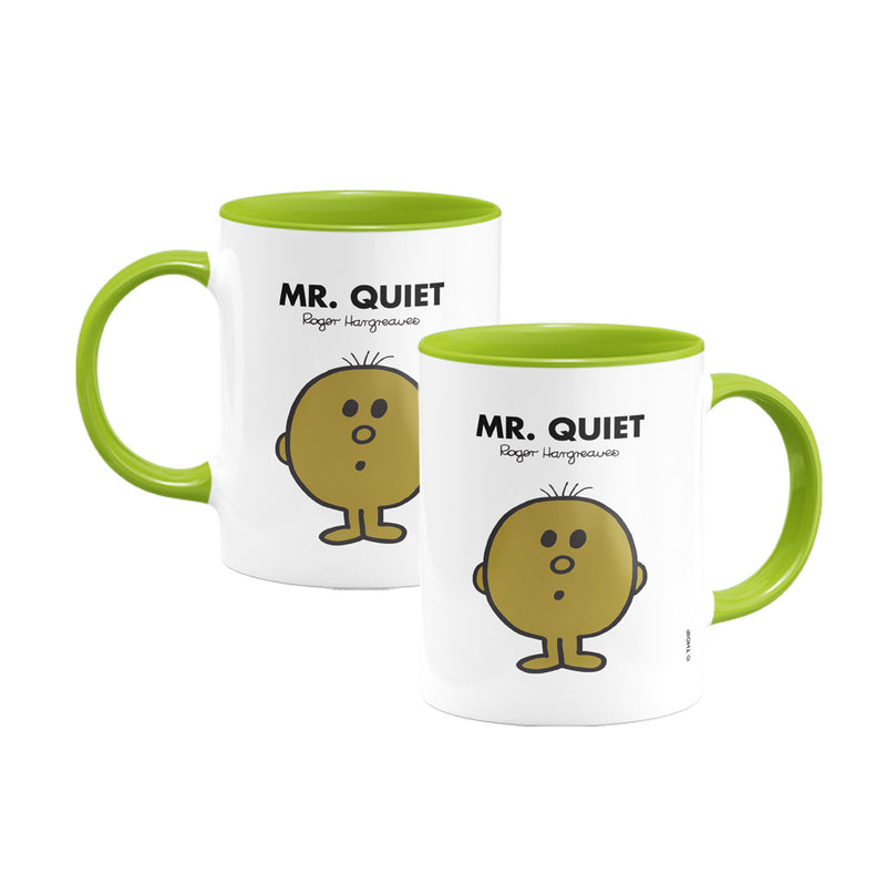 Mr. Quiet Large Porcelain Colour Handle Mug