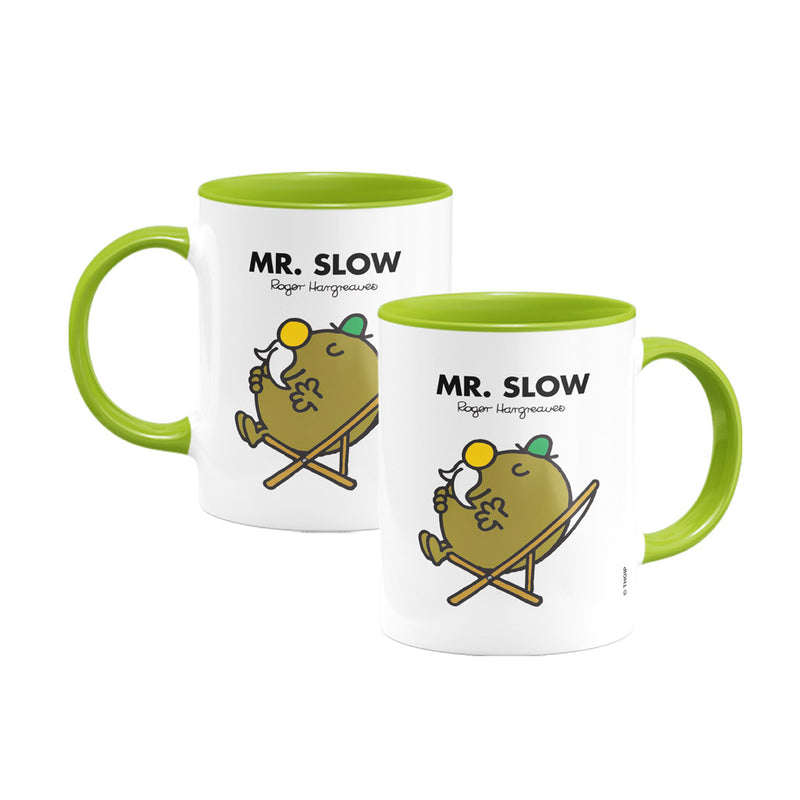 Mr. Slow Large Porcelain Colour Handle Mug