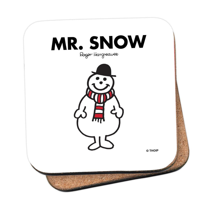 Mr. Snow Cork Coaster