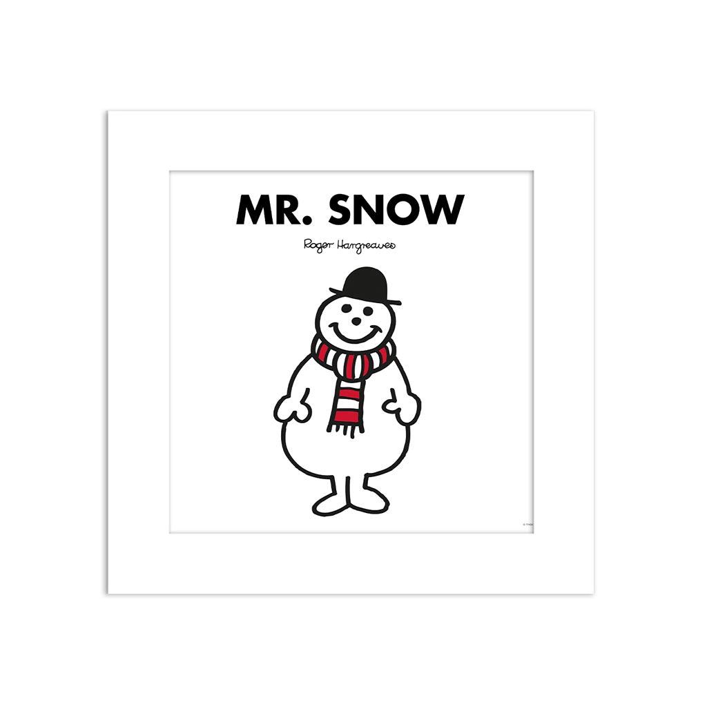 Personalised Mr Snow White Art Print