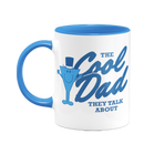 The Cool Dad Large Porcelain Colour Handle Mug