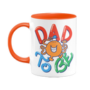 Dad To Be Large Porcelain Colour Handle Mug