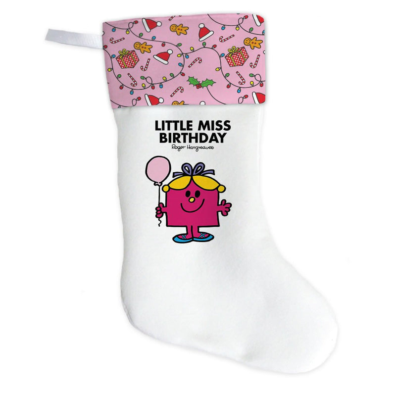 Little Miss Birthday Christmas Stocking (Front)