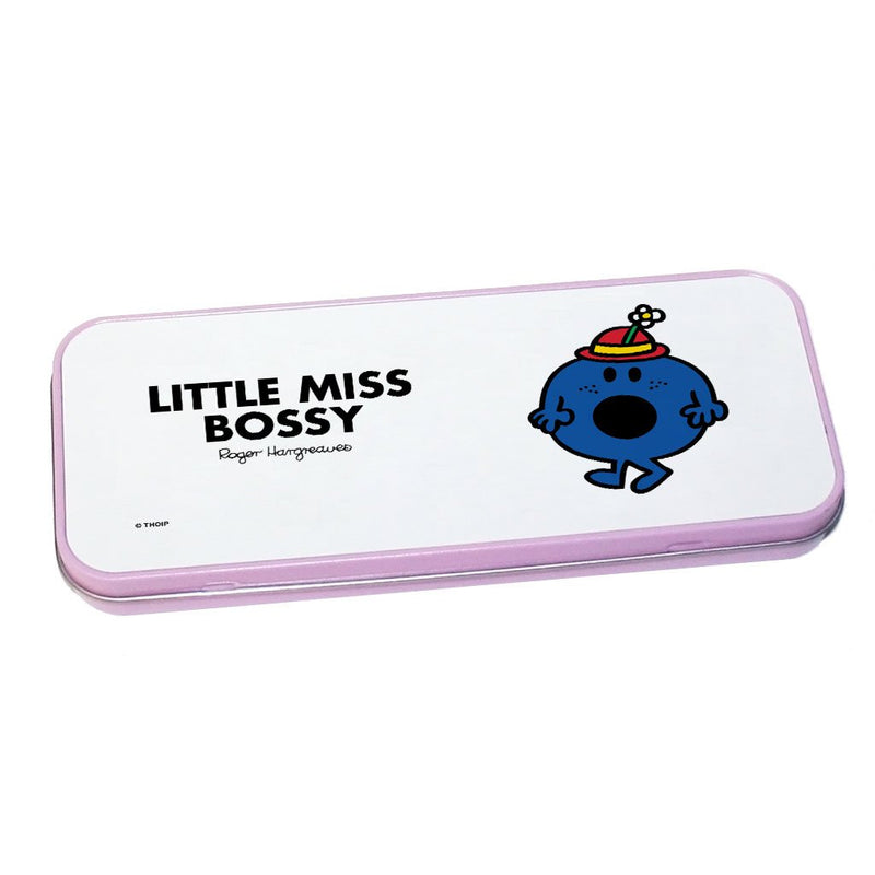 Little Miss Bossy Pencil Case Tin (Pink)