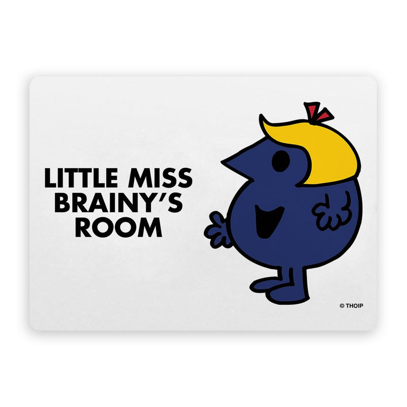 Little Miss Brainy Door Plaque