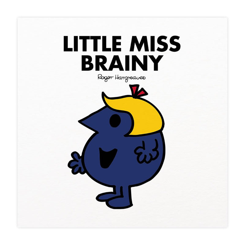 Little Miss Brainy Mounted Art Print