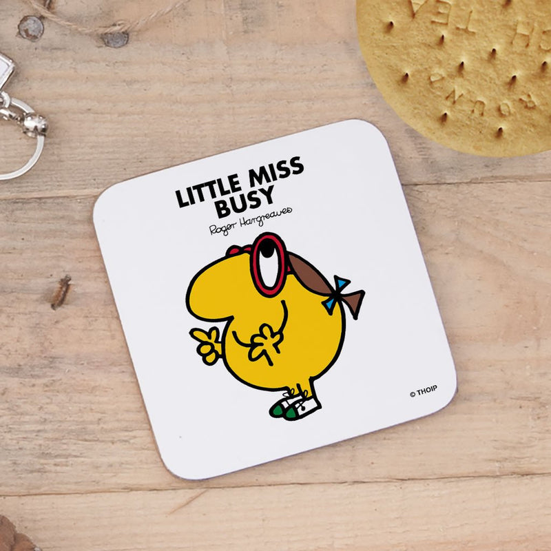 Little Miss Busy Cork Coaster (Lifestyle)