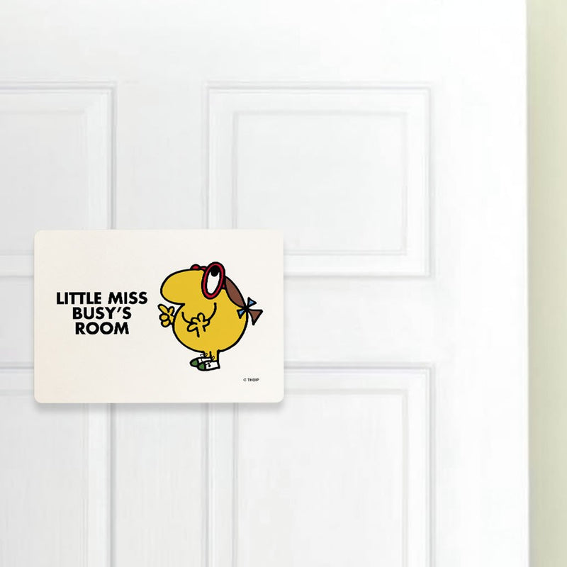 Little Miss Busy Door Plaque (Lifestyle)