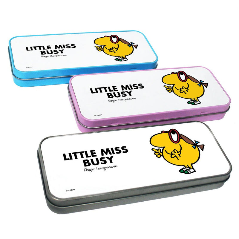 Little Miss Busy Pencil Case Tin