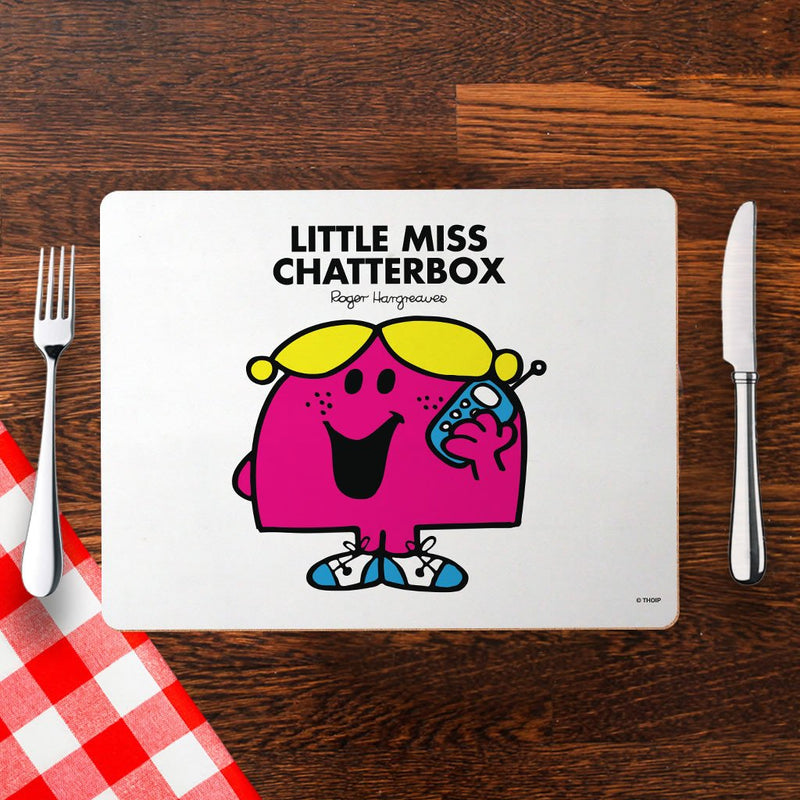 Little Miss Chatterbox Cork Placemat (Lifestyle)