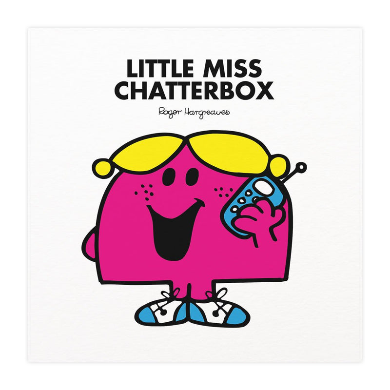 Little Miss Chatterbox Mounted Art Print