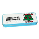 Little Miss Christmas Pencil Case Tin (Blue)