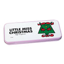Little Miss Christmas Pencil Case Tin (Pink)