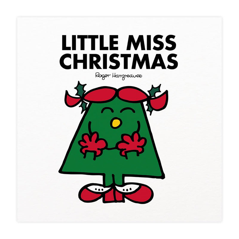 Little Miss Christmas Mounted Art Print
