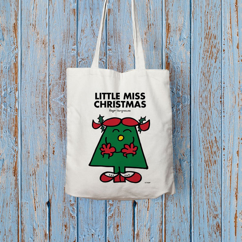 Little Miss Christmas Long Handled Tote Bag (Lifestyle)
