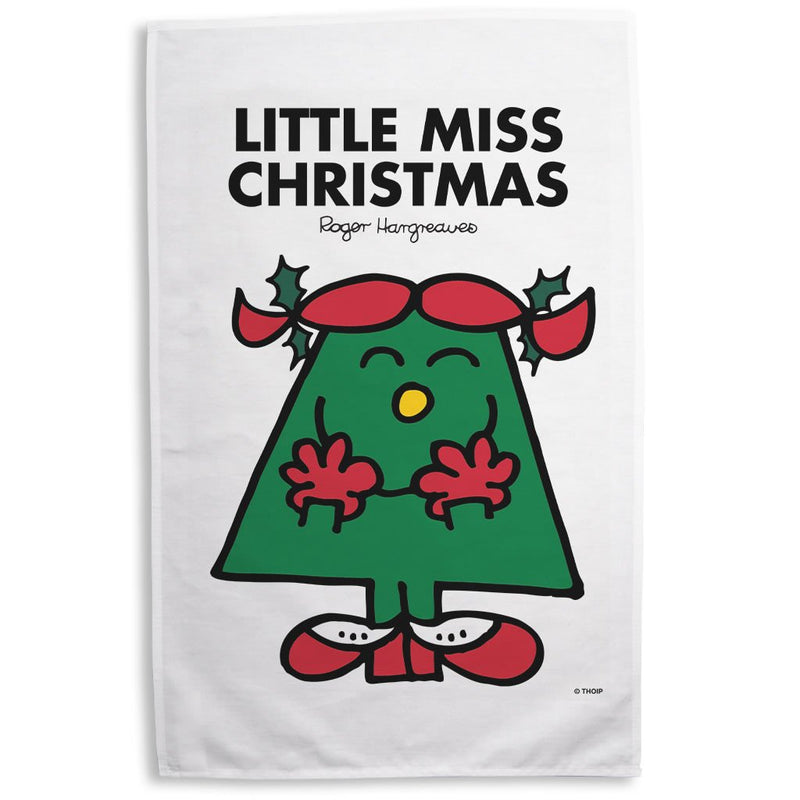 Little Miss Christmas Tea Towel