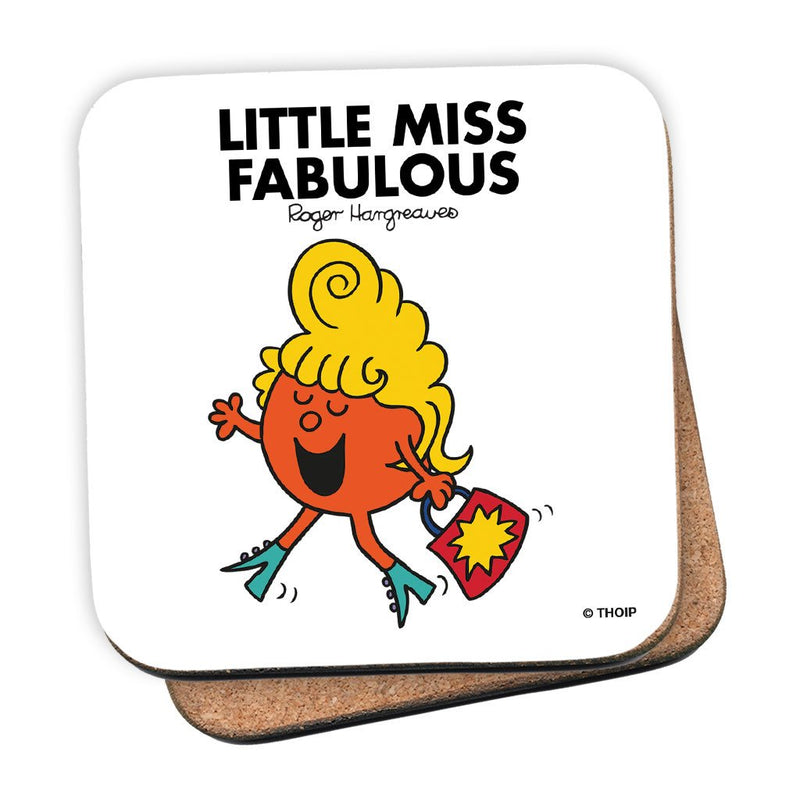 Little Miss Fabulous Cork Coaster