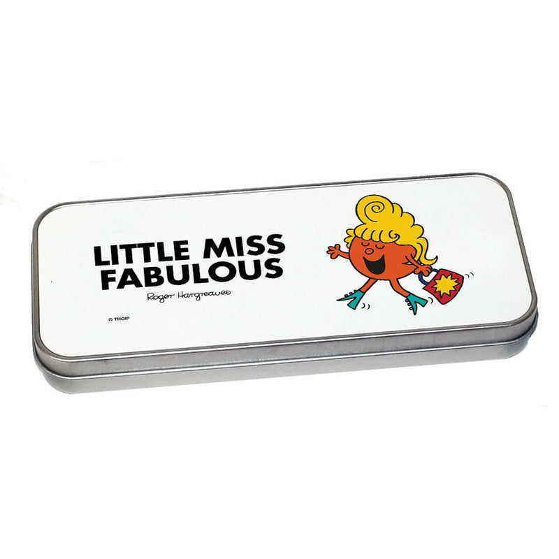 Little Miss Fabulous Pencil Case Tin (Silver)