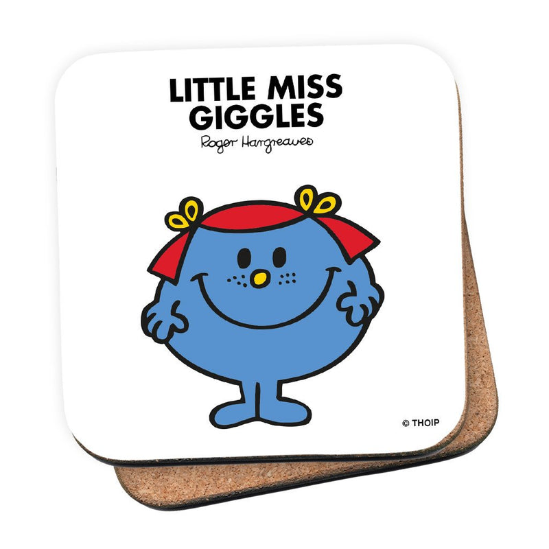 Little Miss Giggles Cork Coaster
