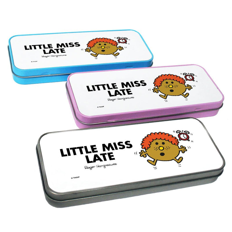 Little Miss Late Pencil Case Tin