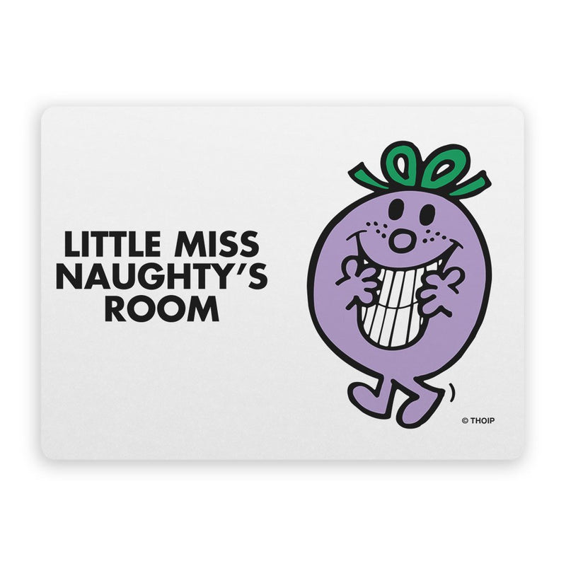 Little Miss Naughty Door Plaque