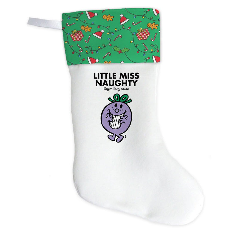 Little Miss Naughty Christmas Stocking (Front)