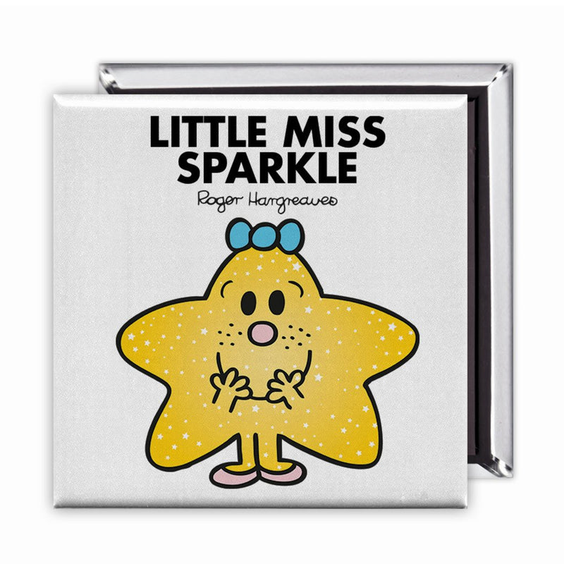 Little Miss Sparkle Square Magnet
