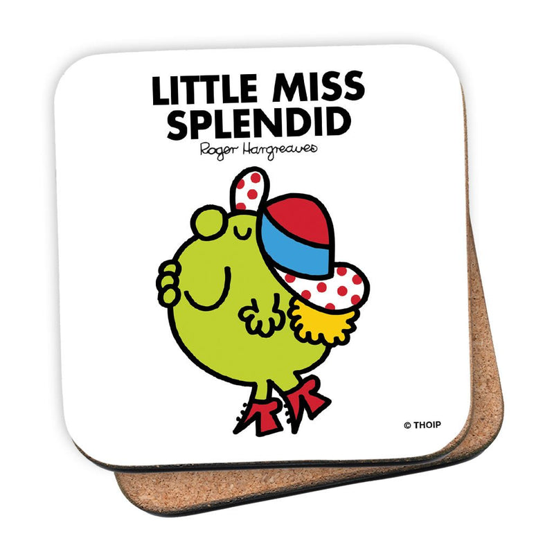 Little Miss Splendid Cork Coaster