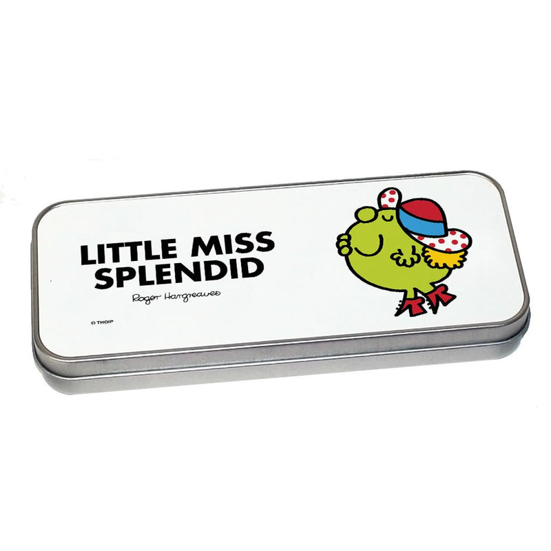 Little Miss Splendid Pencil Case Tin (Silver)