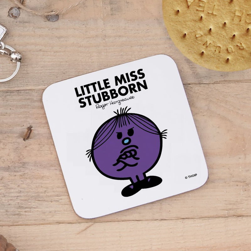 Little Miss Stubborn Cork Coaster (Lifestyle)