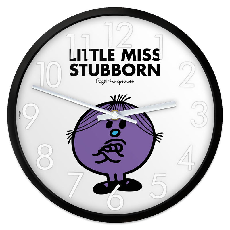 Little Miss Stubborn Personalised Clock