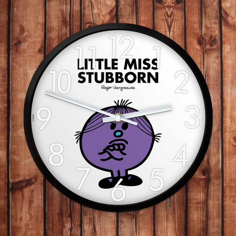 Little Miss Stubborn Personalised Clock (Lifestyle)