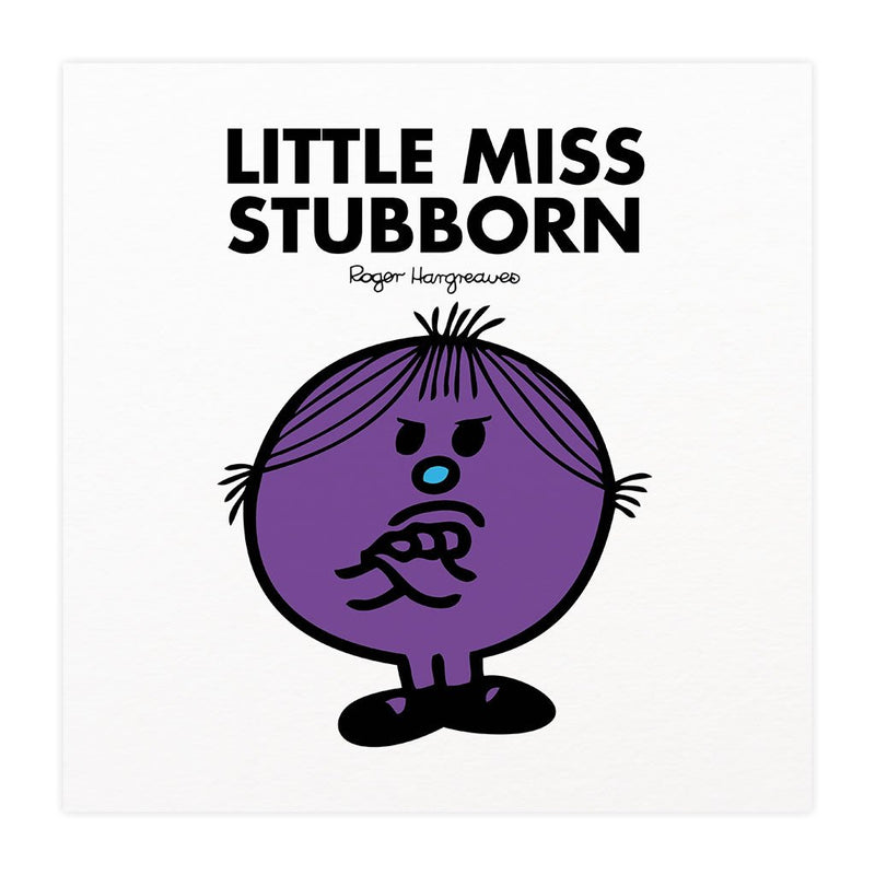Little Miss Stubborn Mounted Art Print