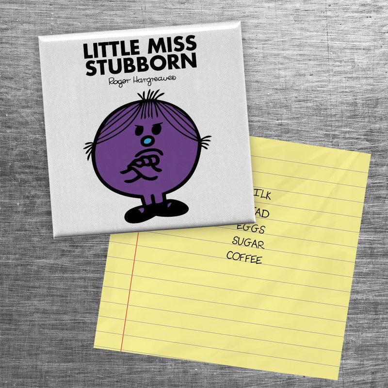Little Miss Stubborn Square Magnet (Lifestyle)