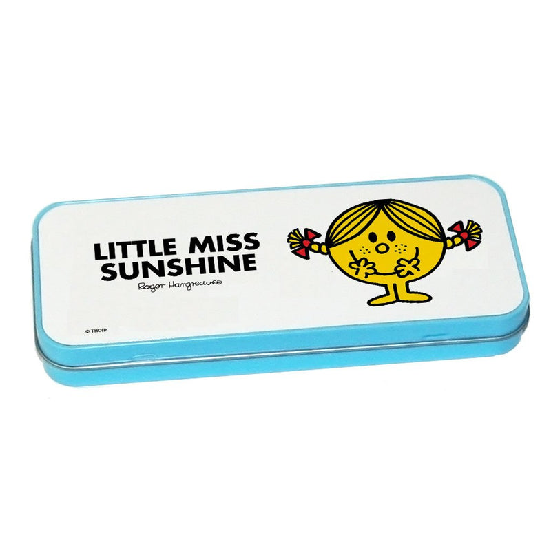 Little Miss Sunshine Pencil Case Tin (Blue)