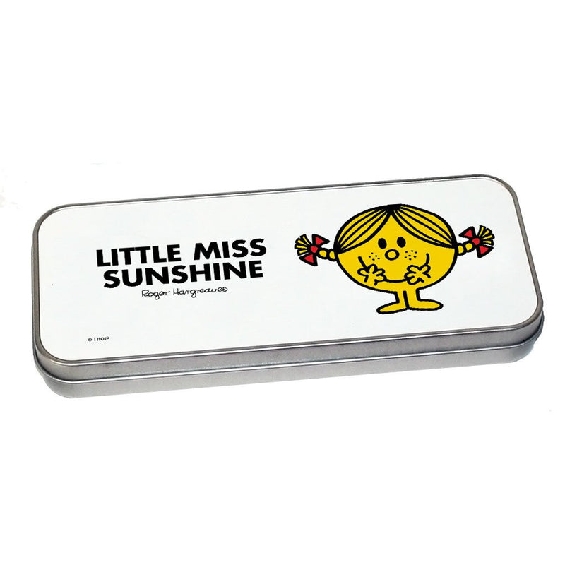 Little Miss Sunshine Pencil Case Tin (Silver)