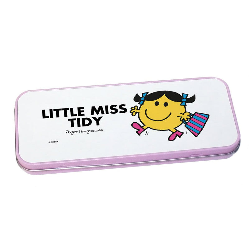 Little Miss Tidy Pencil Case Tin (Pink)
