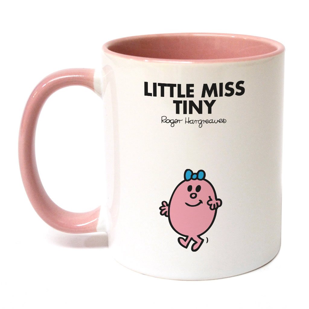 Personalised Little Miss Tiny Large Porcelain Colour Handle Mug
