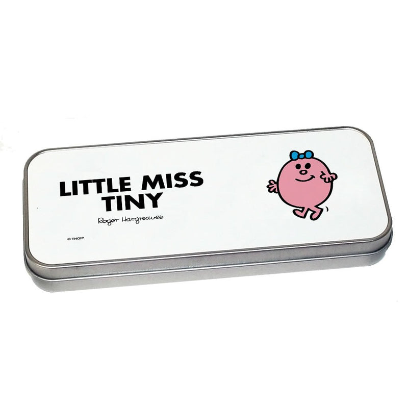 Little Miss Tiny Pencil Case Tin (Silver)