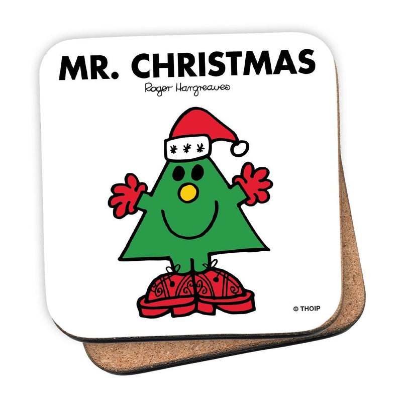 Mr. Christmas Cork Coaster