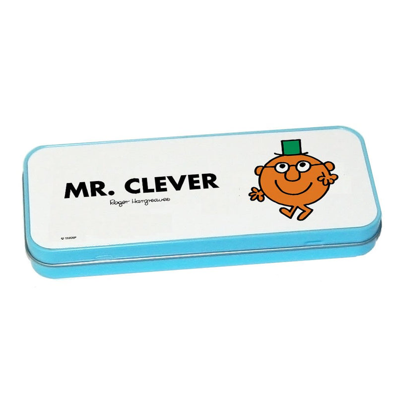 Mr. Clever Pencil Case Tin (Blue)